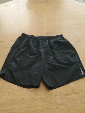 Nike Men’s Black Athletic Running Shorts with Reflective Swoosh